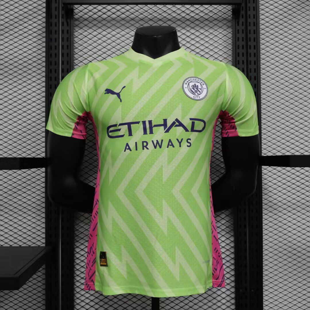 AAA Quality Manchester City 23/24 GK Green/Pink Jersey(Player)